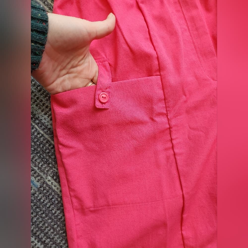Vintage 90s Pink Stretchy High Waist Mom Shorts - Thumbnail 2