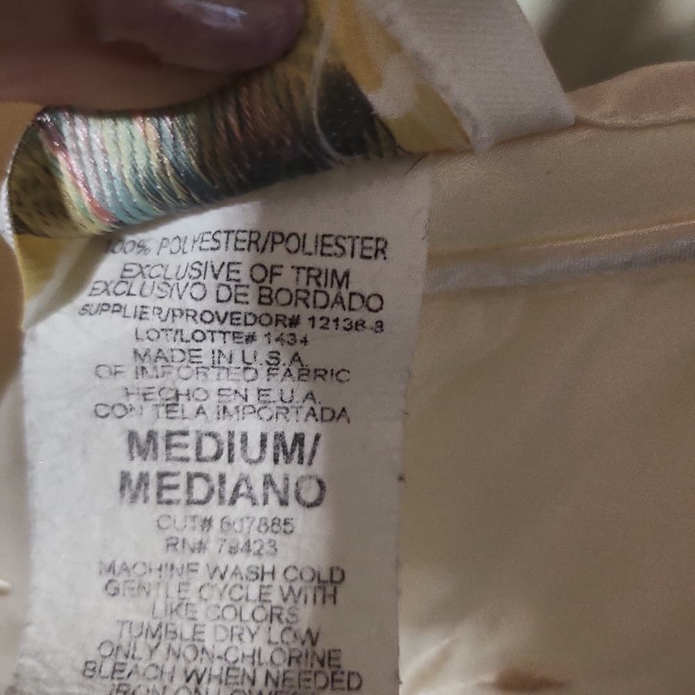Vintage Dentelle Long Off White Embroidered Floral Slip Nightgown - Thumbnail 11