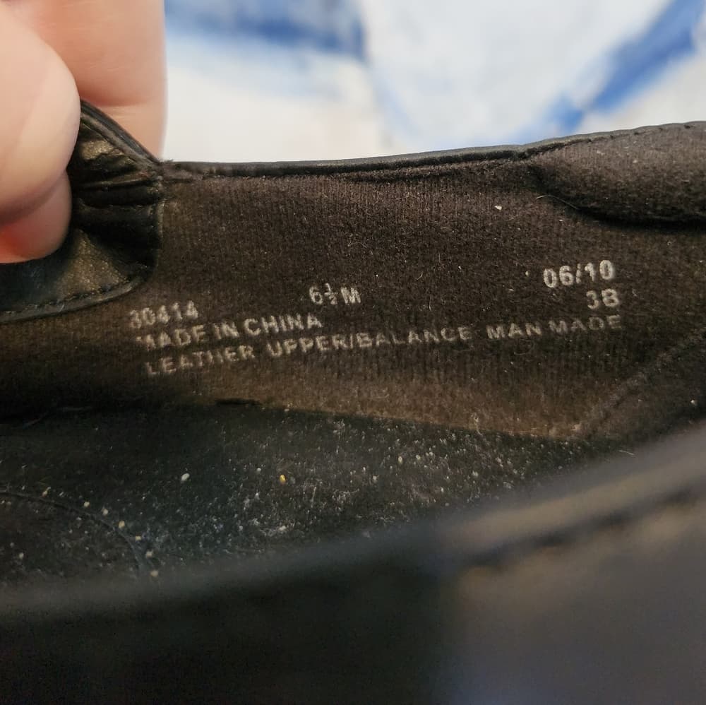 Clarks Black Leather Mary Jane Block Heel Slip On - Thumbnail 8