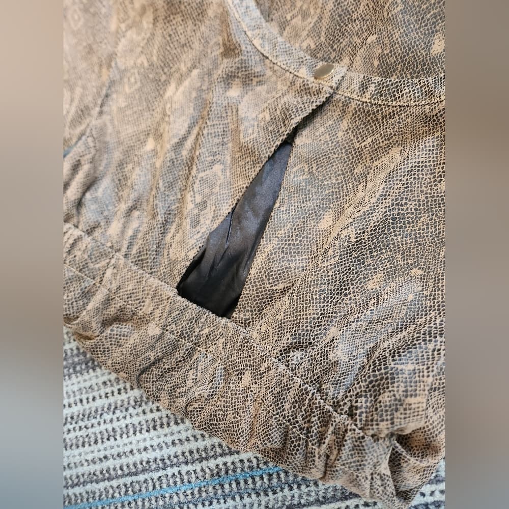 RACHEL Rachel Roy Cute Brown Snake Print Dress - Thumbnail 7