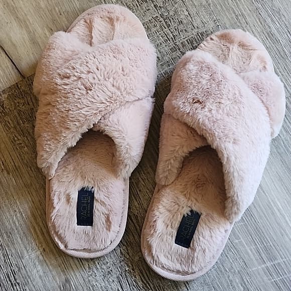 RACHEL Rachel Roy Fuzzy Slippers Light Pink - Thumbnail 7