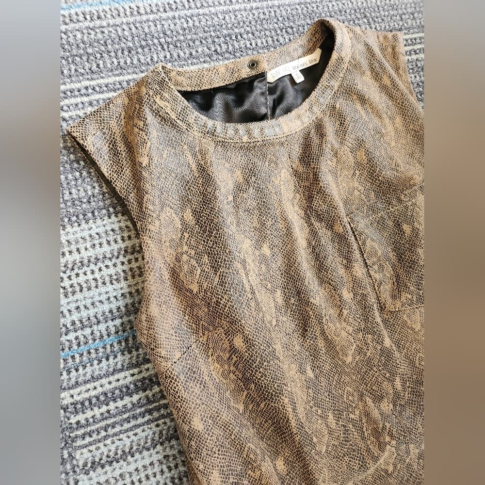 RACHEL Rachel Roy Cute Brown Snake Print Dress - Thumbnail 2