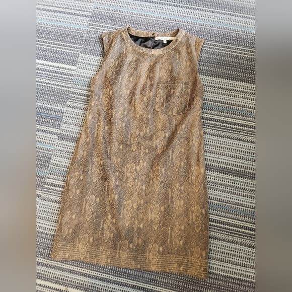 RACHEL Rachel Roy Cute Brown Snake Print Dress - Thumbnail 17
