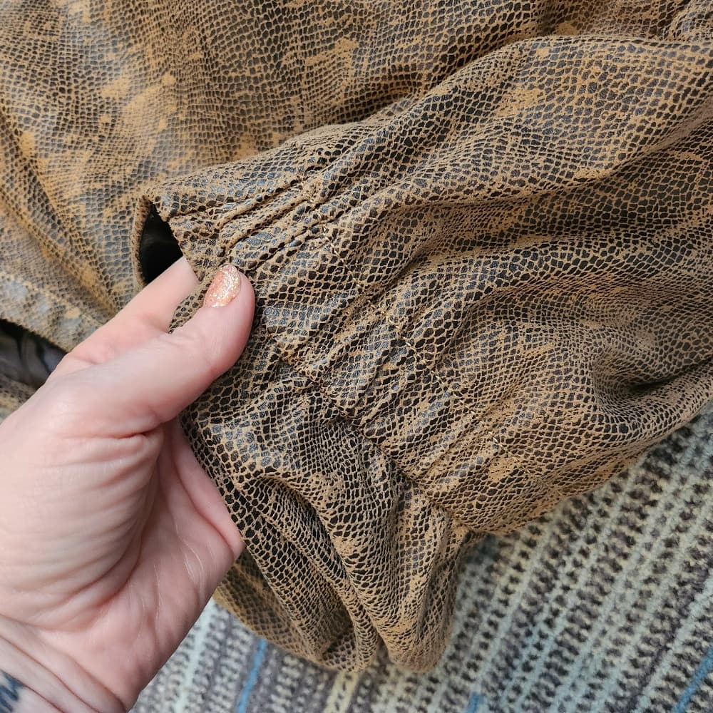 RACHEL Rachel Roy Cute Brown Snake Print Dress - Thumbnail 13