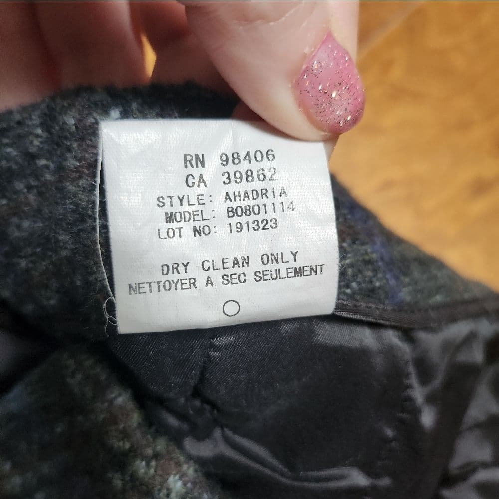 Theory Charcoal and Blue Alpaca Wool Blend Dress Shorts - Thumbnail 8