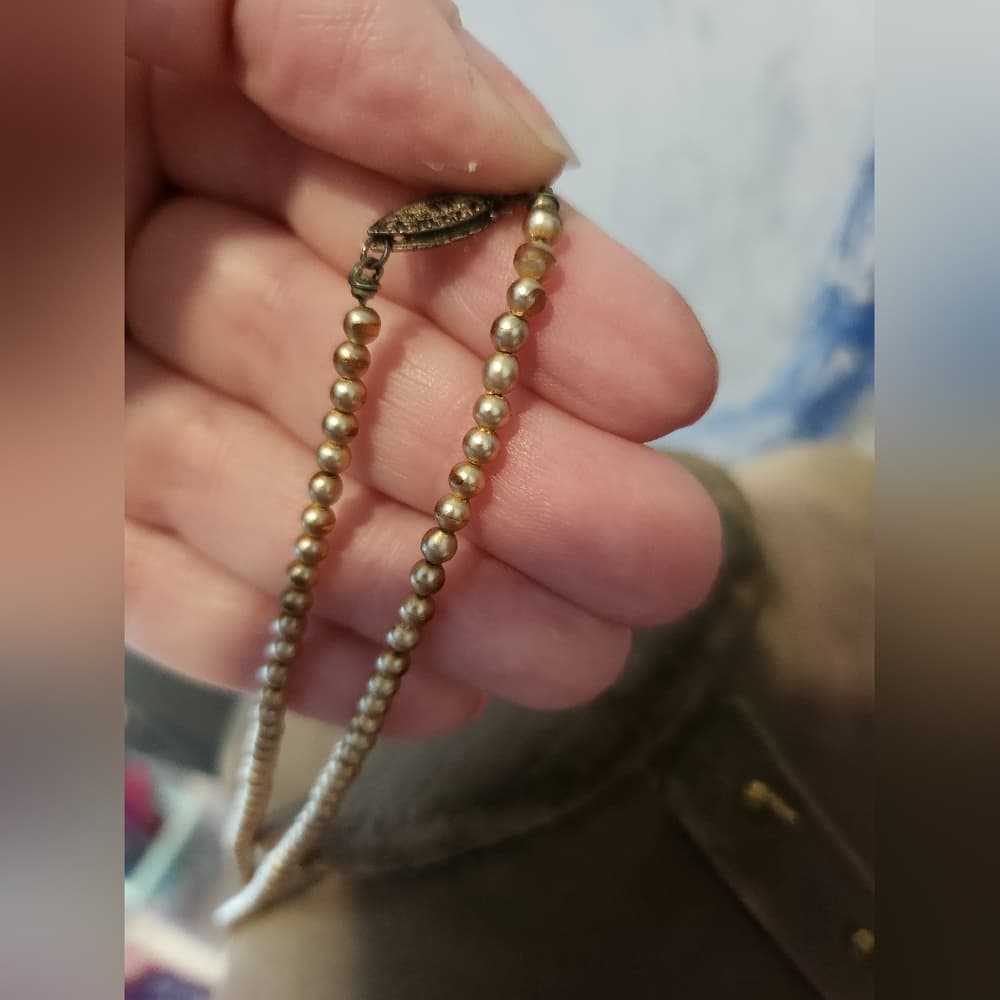 Vintage 16" Princess Faux Pearl Beaded Necklace - Thumbnail 5