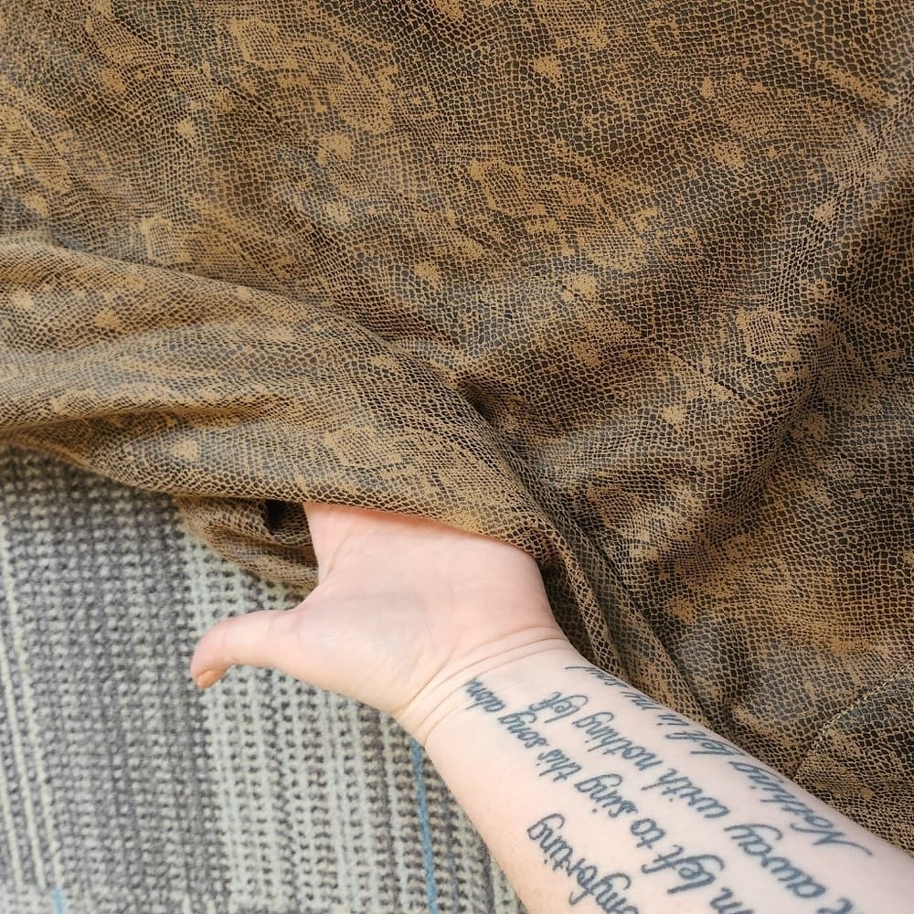 RACHEL Rachel Roy Cute Brown Snake Print Dress - Thumbnail 6