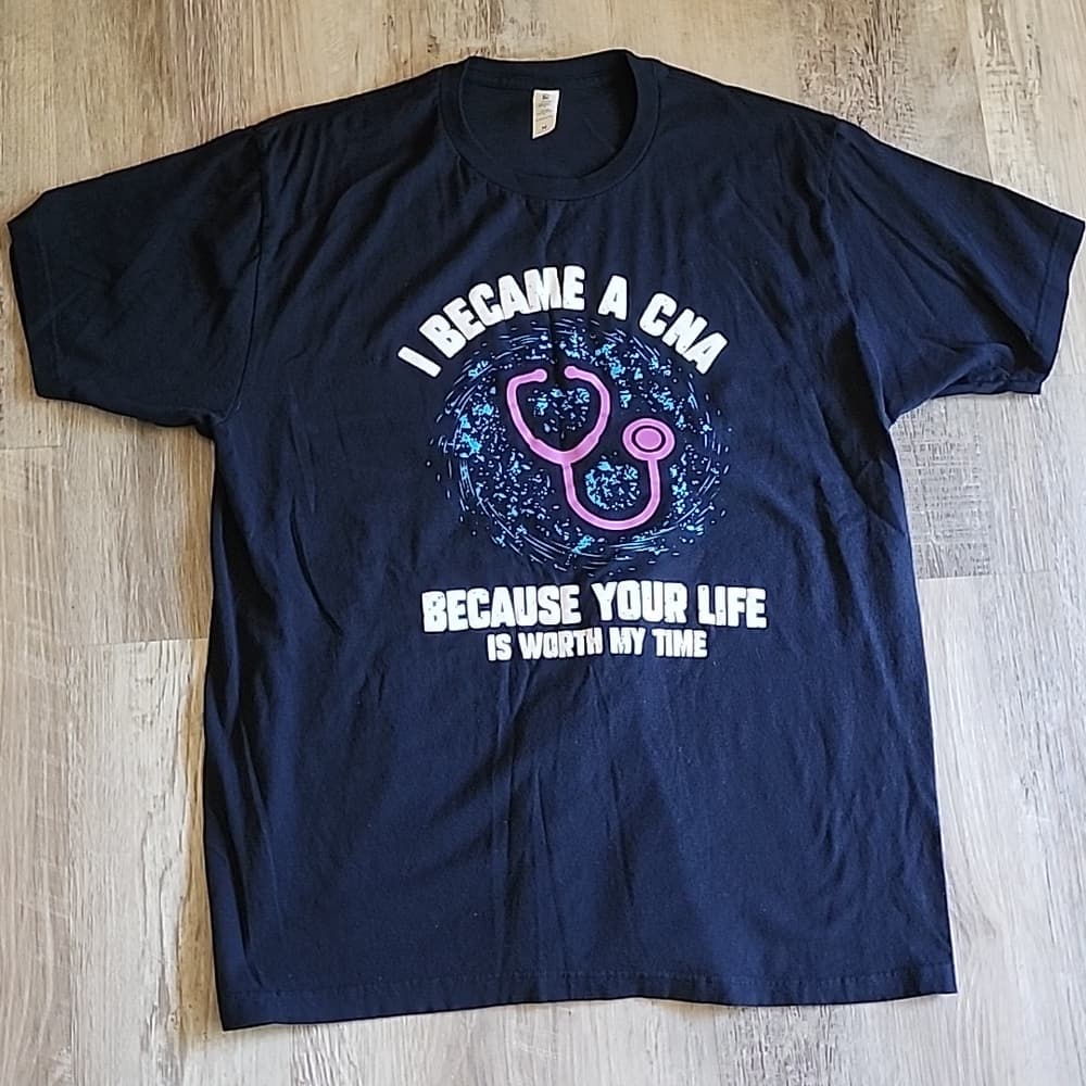Like New Unisex Colorful Nurse T Shirt Graphic CNA Nursing - Thumbnail 5