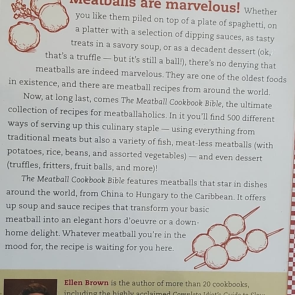Brand new unopened five hundred recipe meatball cookbook - Thumbnail 4