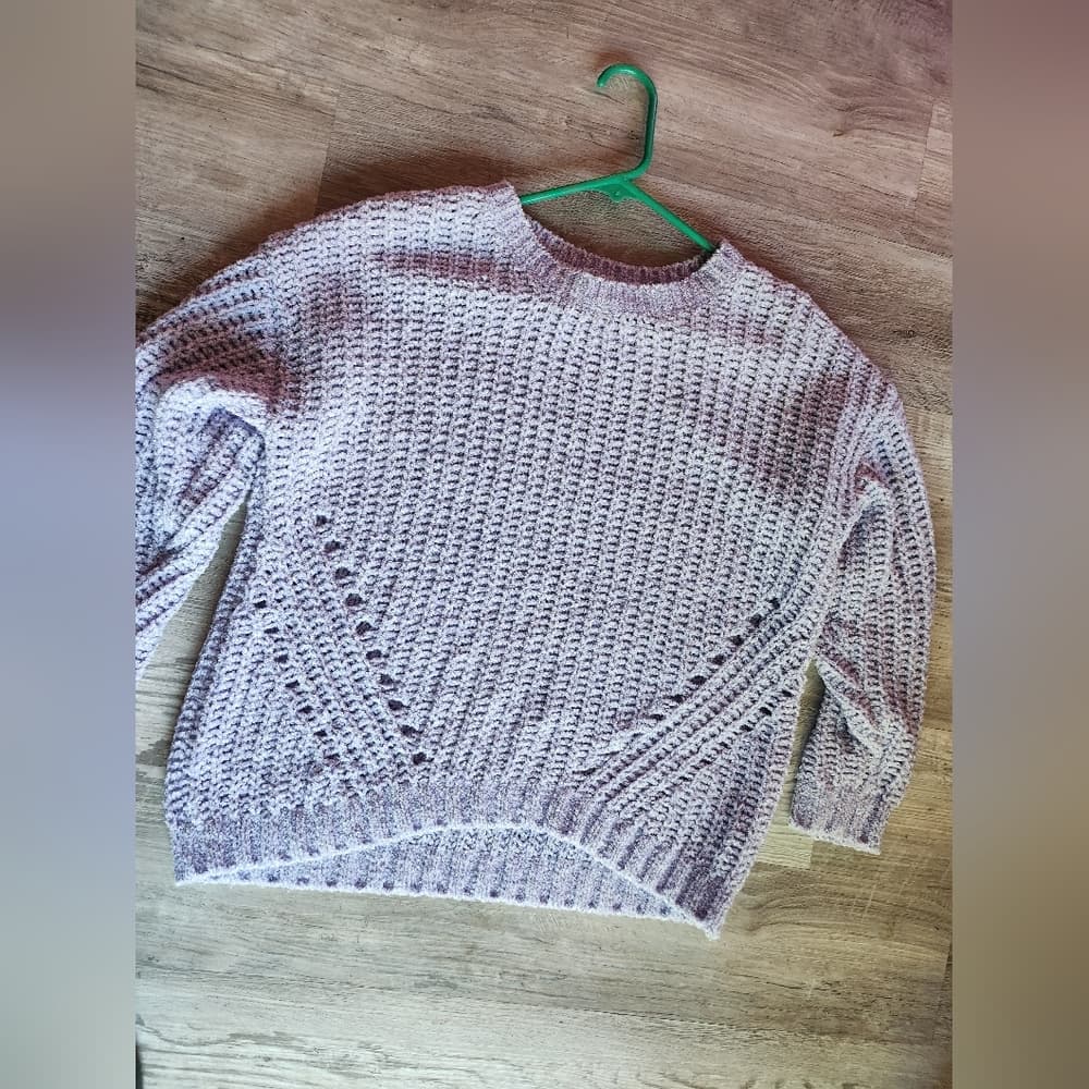 Cute dip Pastel Lavender Light Purple Soft Chanel Like Sweater Soft - Thumbnail 6