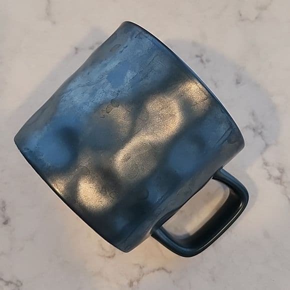 Teal Green Hammered Look Large Starbucks Coffee MUG 14 OZ - Thumbnail 9