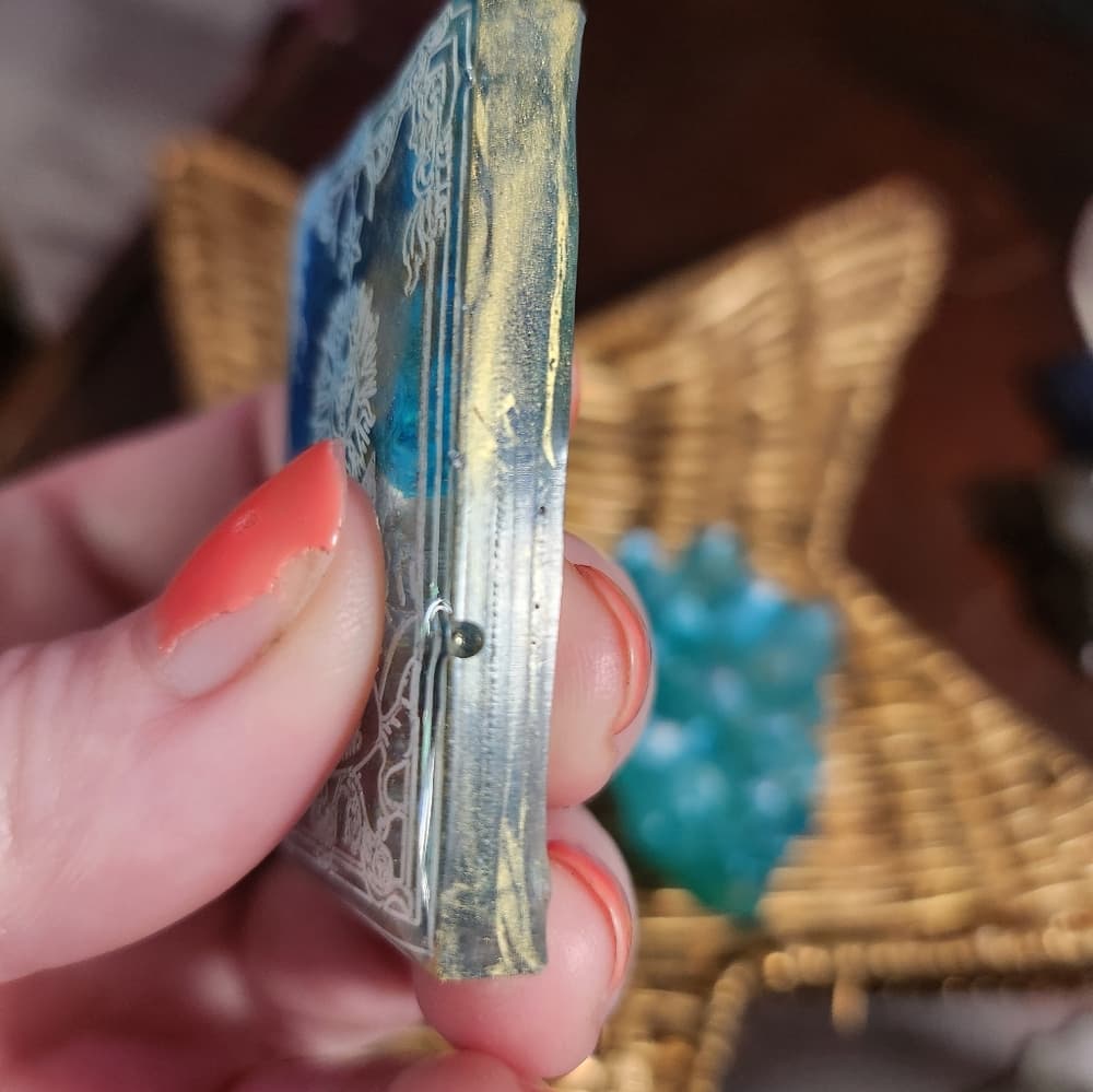 4 Piece Set Resin Tarot Card and Crystal strong Fridge Magnets - Thumbnail 5