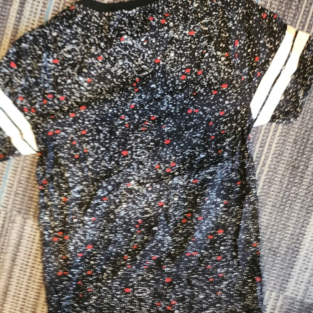 Black And White Premium Outfitters Civil Sektor Youth Tee Paint Splatter Look