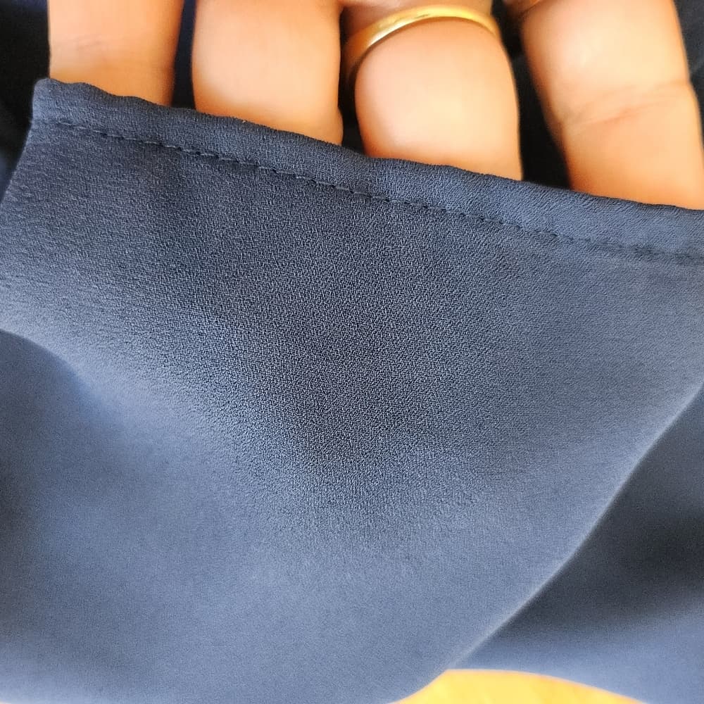 Zac & Rachel Blue Sleeveless Semi Sheer Zip Up Blouse - Thumbnail 9