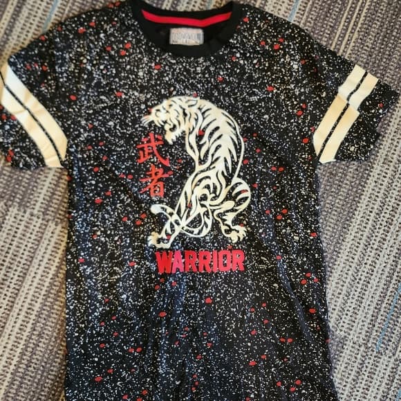 Black And White Premium Outfitters Civil Sektor Youth Tee Paint Splatter Look - Thumbnail 8