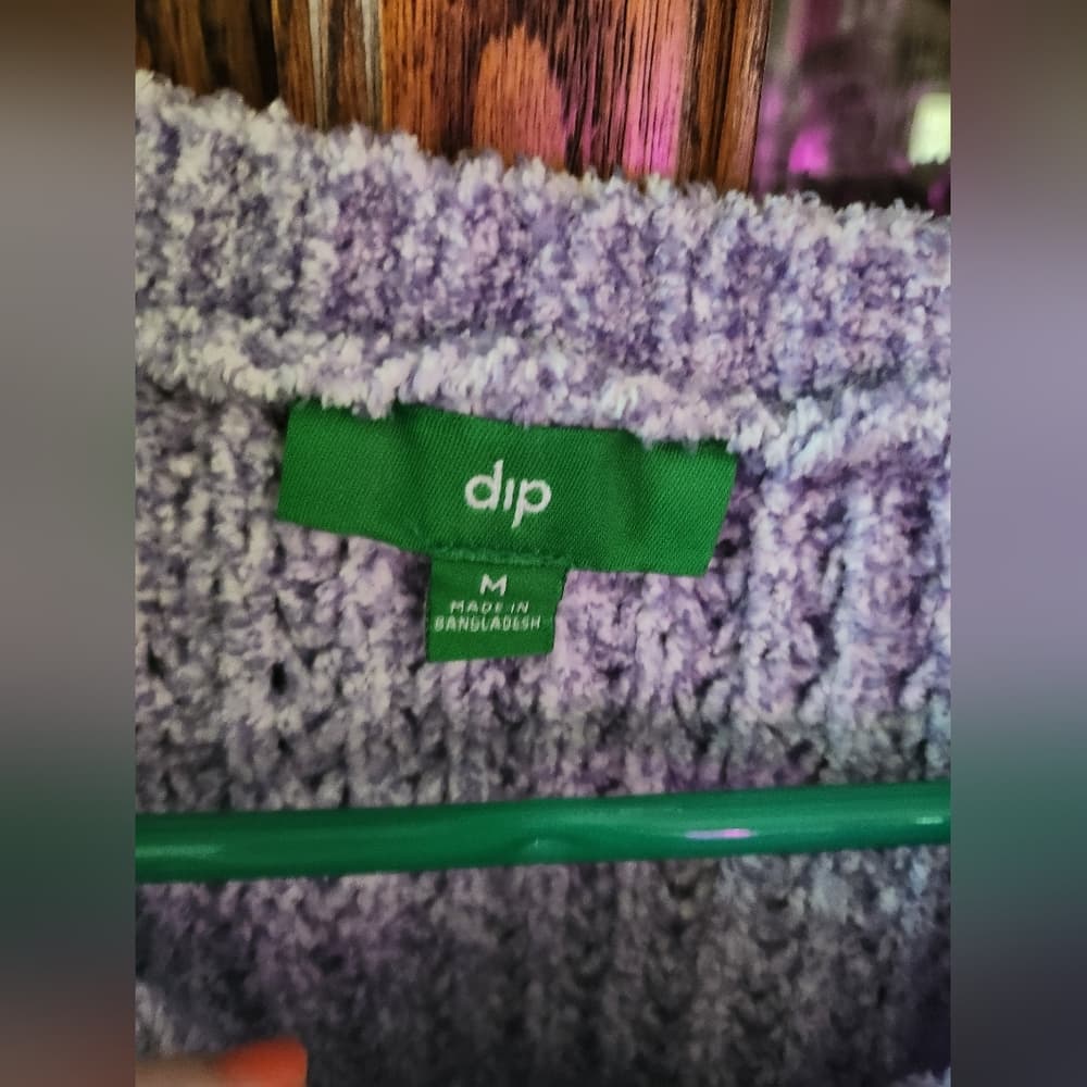 Cute dip Pastel Lavender Light Purple Soft Chanel Like Sweater Soft - Thumbnail 3