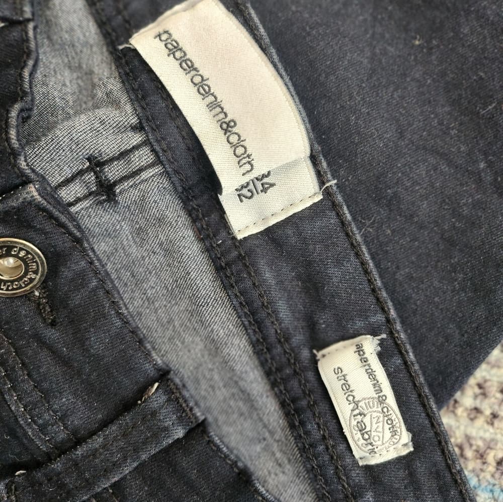 Paper Denim and Cloth Black Stretch Skinny Jeans - Thumbnail 3
