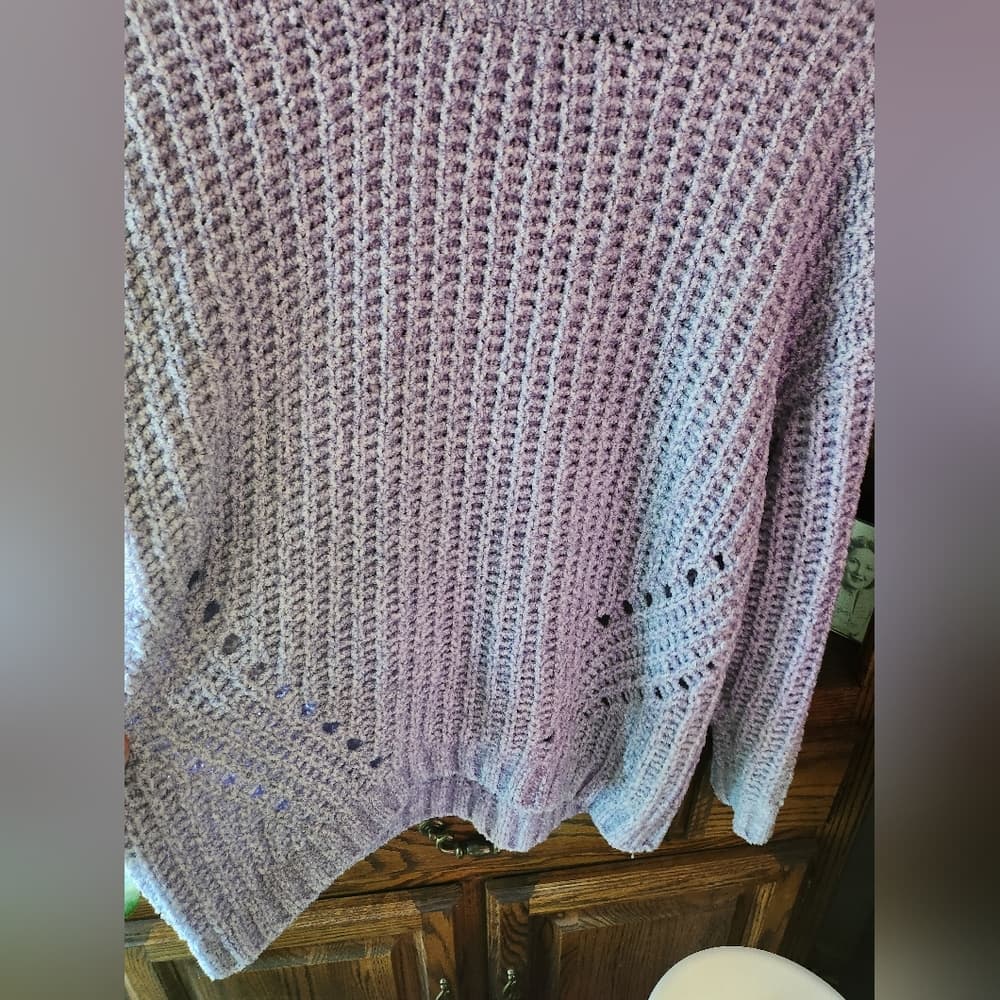 Cute dip Pastel Lavender Light Purple Soft Chanel Like Sweater Soft - Thumbnail 2