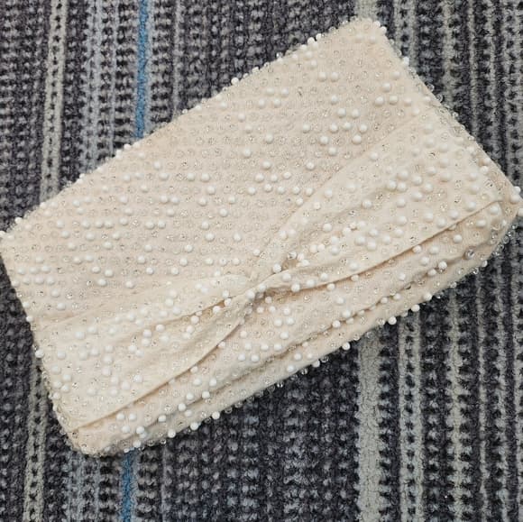 Vintage Corde-Bead By Lumered Hand Beaded Clutch Wallet Made in USA - Thumbnail 15