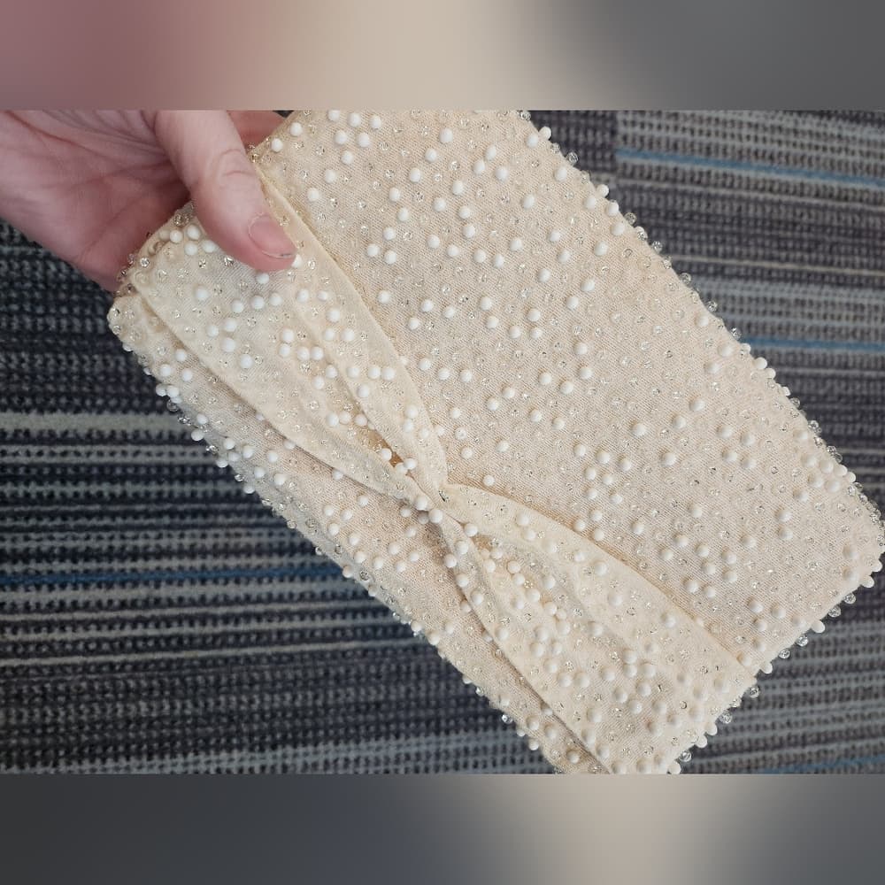 Vintage Corde-Bead By Lumered Hand Beaded Clutch Wallet Made in USA