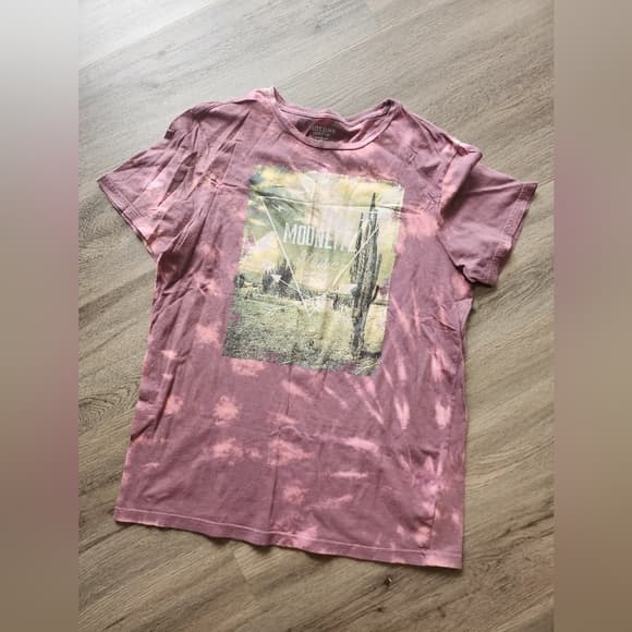 3 For 10 Mossimo MoonLite Music Festival Bleach Dyed Graphic Novelty Tee Shirt - Thumbnail 7