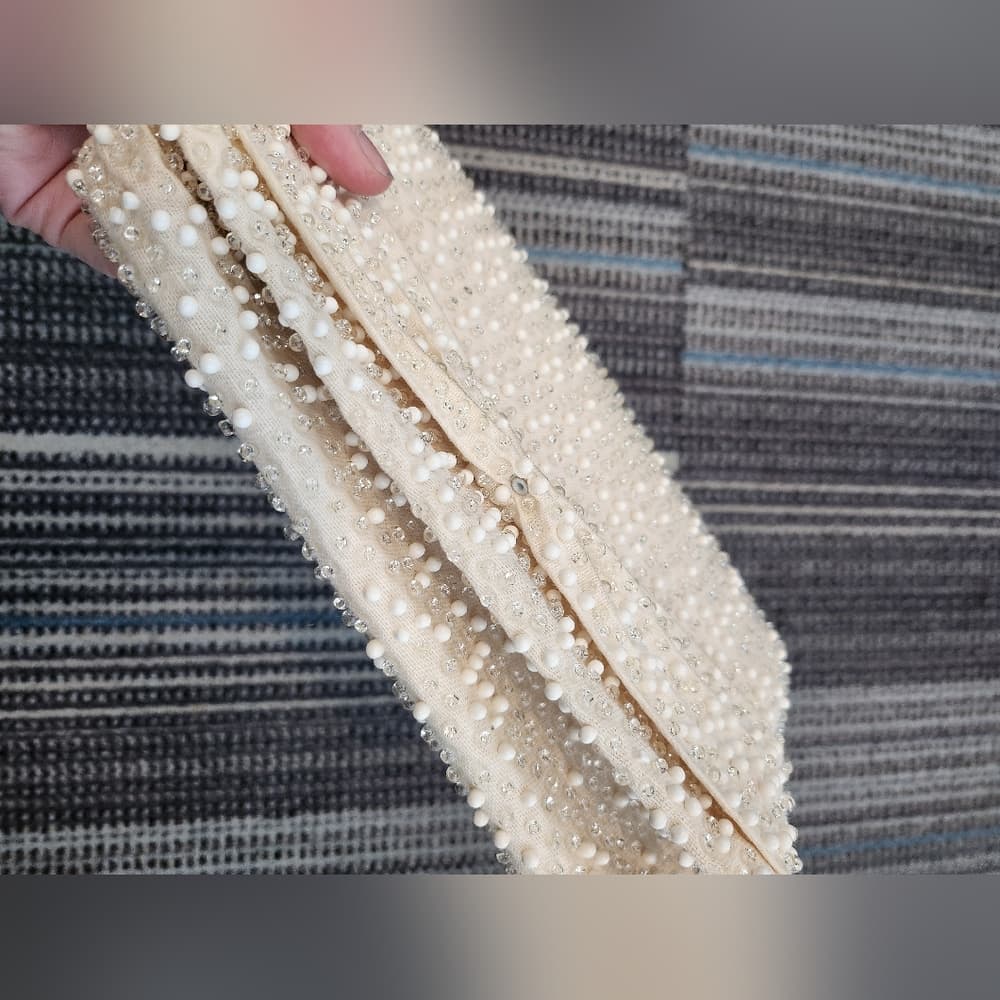 Vintage Corde-Bead By Lumered Hand Beaded Clutch Wallet Made in USA - Thumbnail 2