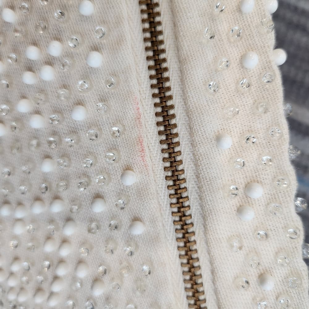 Vintage Corde-Bead By Lumered Hand Beaded Clutch Wallet Made in USA - Thumbnail 4
