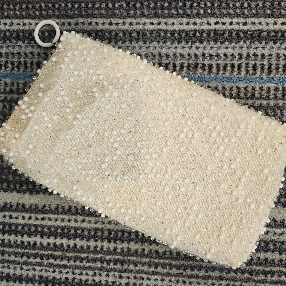 Vintage Corde-Bead By Lumered Hand Beaded Clutch Wallet Made in USA - Thumbnail 9
