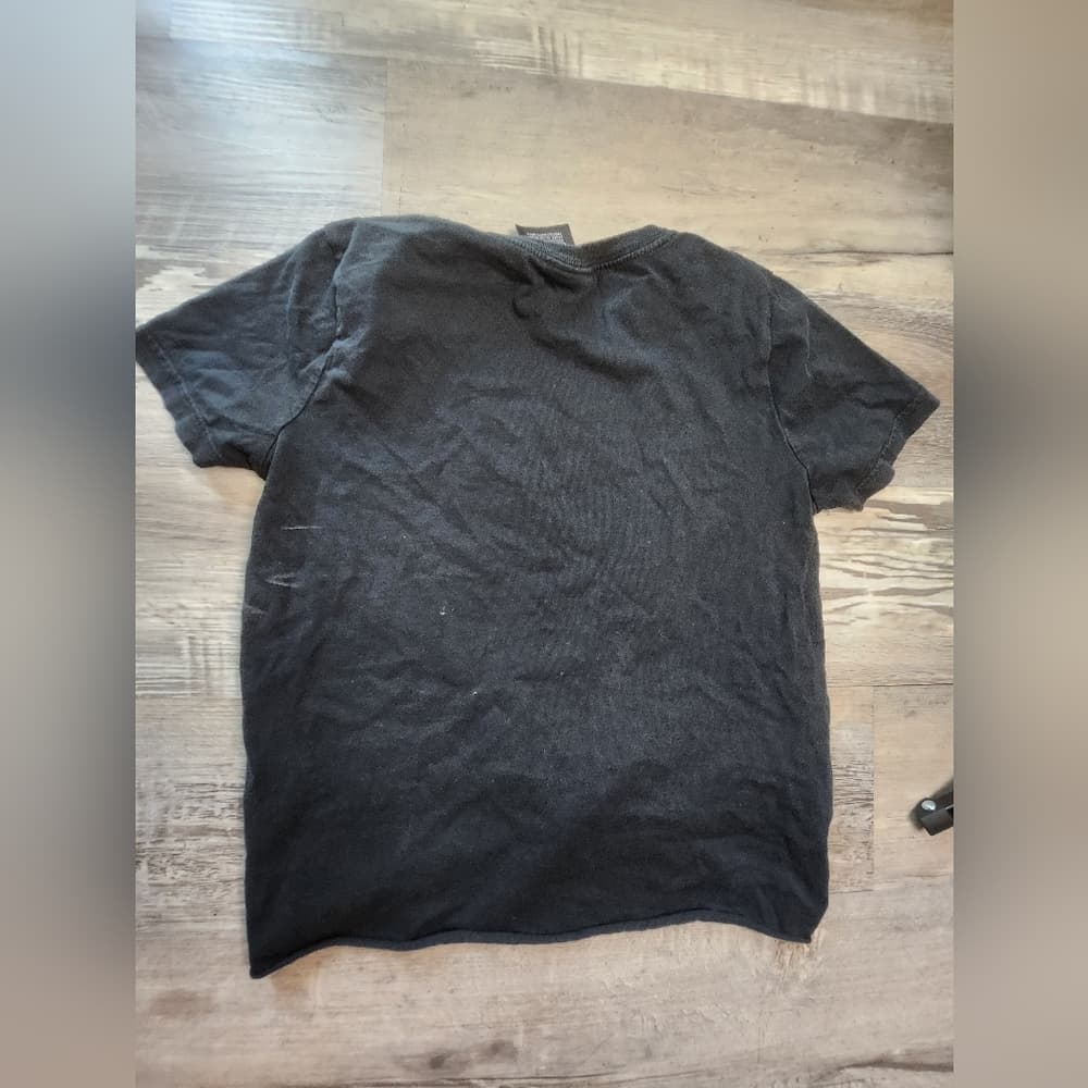 Nike Black And White Cropped Tied Tee with Pockets White Swoosh - Thumbnail 6