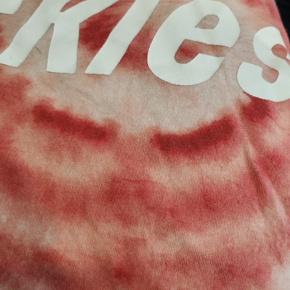 Dickies Red Swirly Tie Dye Crop Top - Thumbnail 5