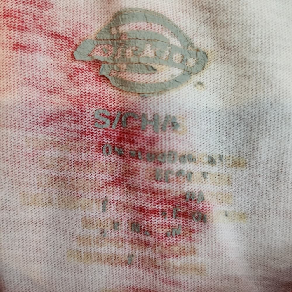 Dickies Red Swirly Tie Dye Crop Top - Thumbnail 3