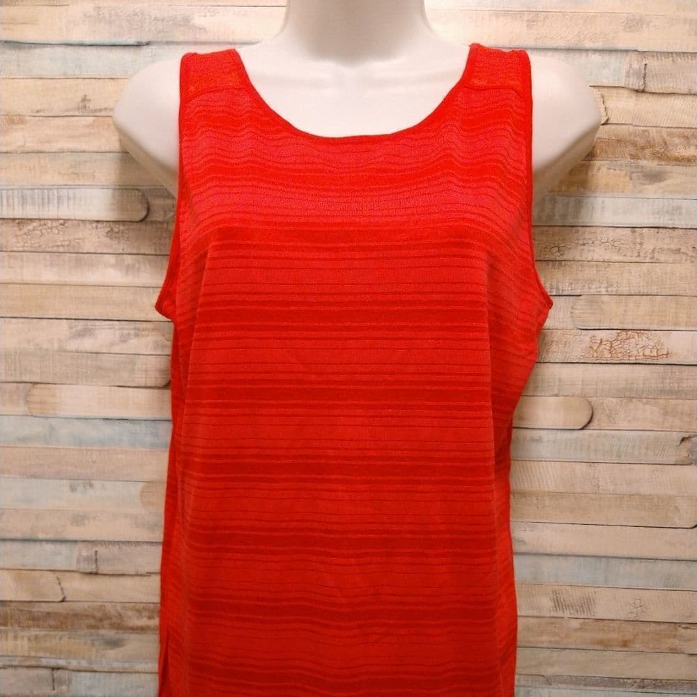 3 For 10 Sale Coral Orange Sheer Athleta Active Tank - Thumbnail 2