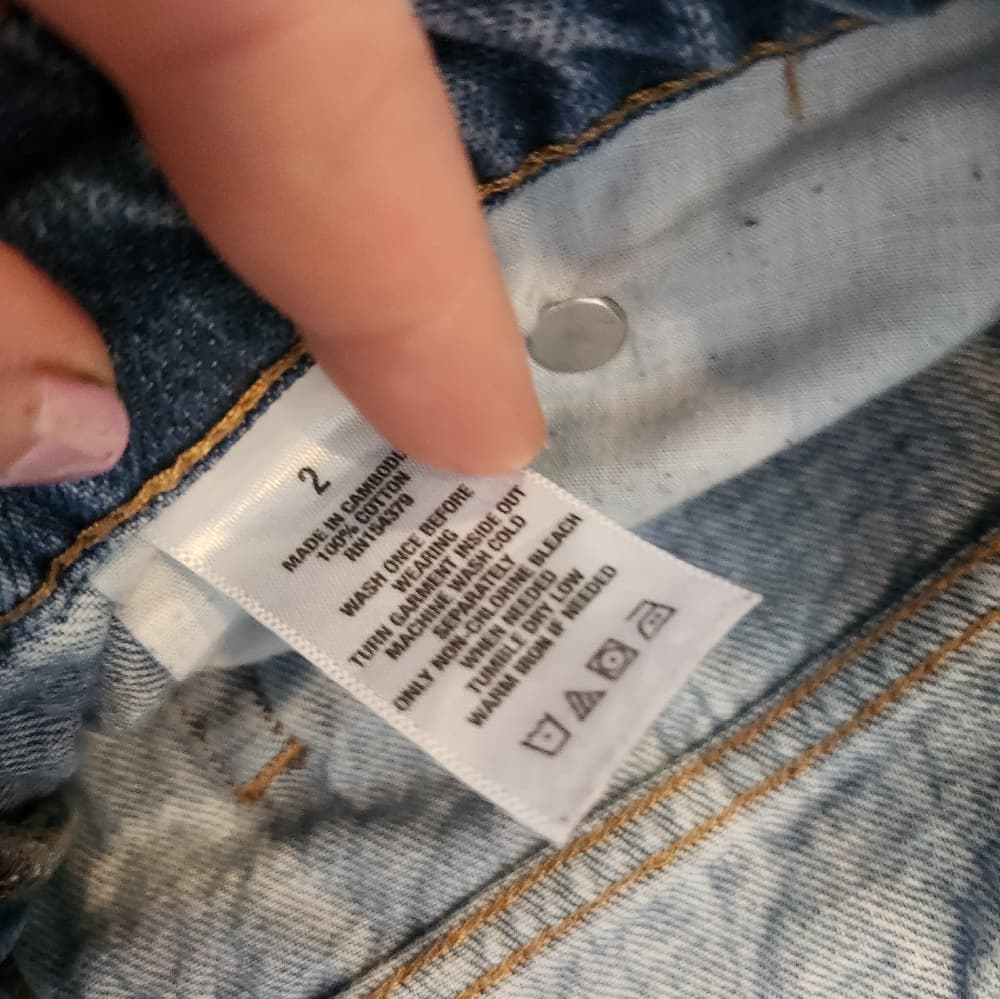 Aeropostale Mom Jeans Light Blue Denim High Rise Distressed - Thumbnail 4