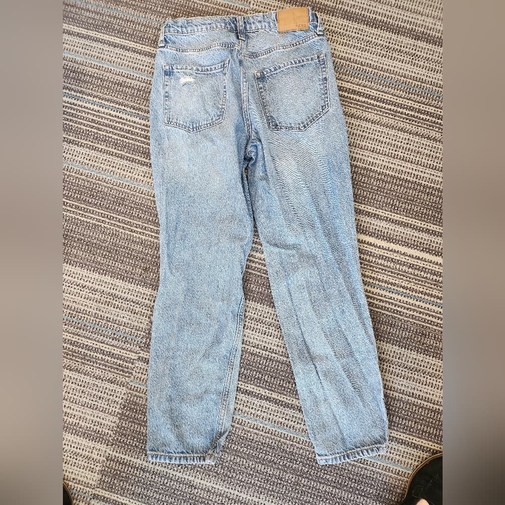 Aeropostale Mom Jeans Light Blue Denim High Rise Distressed - Thumbnail 5