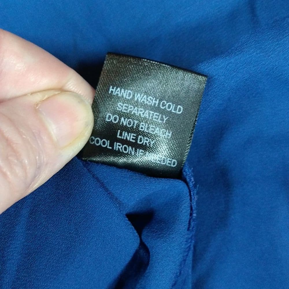 Ro & De Royal Blue Long Sleeve Lace Detail Blouse - Thumbnail 6