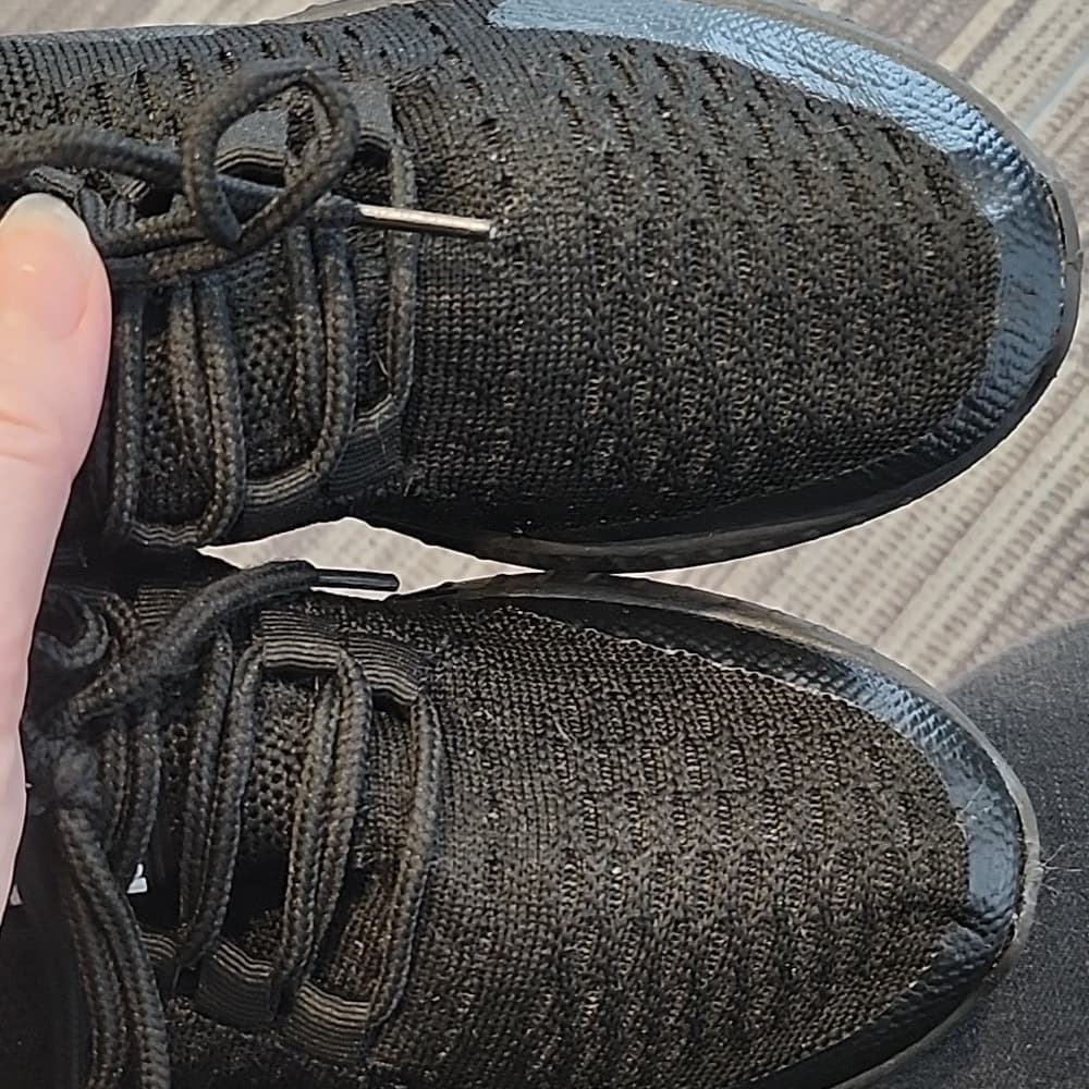 Echo Unlimited All Black Red Youth Athletic Shoes - Thumbnail 8