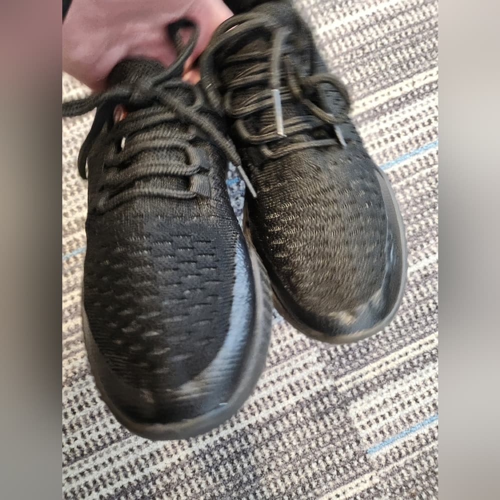 Echo Unlimited All Black Red Youth Athletic Shoes - Thumbnail 2
