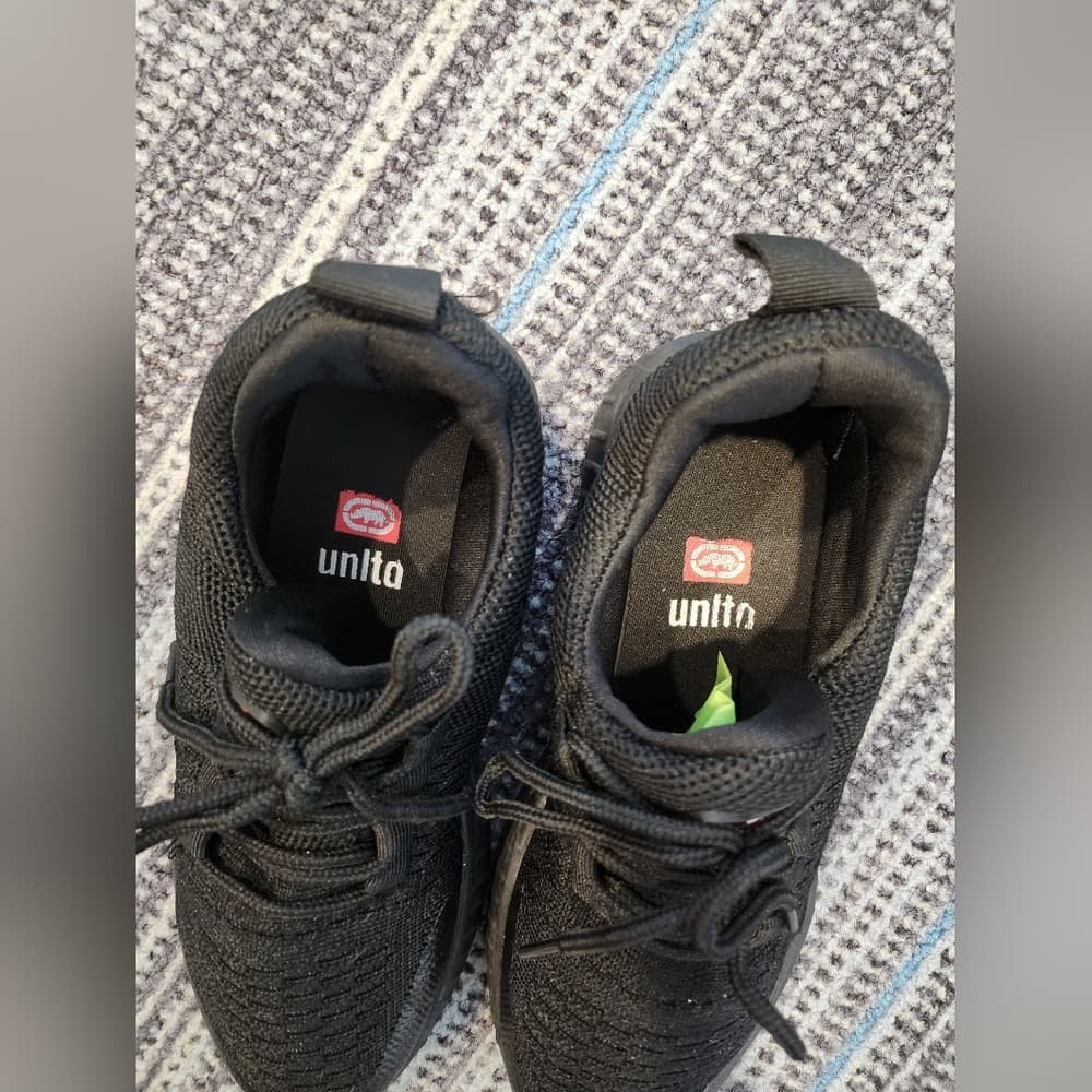 Echo Unlimited All Black Red Youth Athletic Shoes - Thumbnail 7