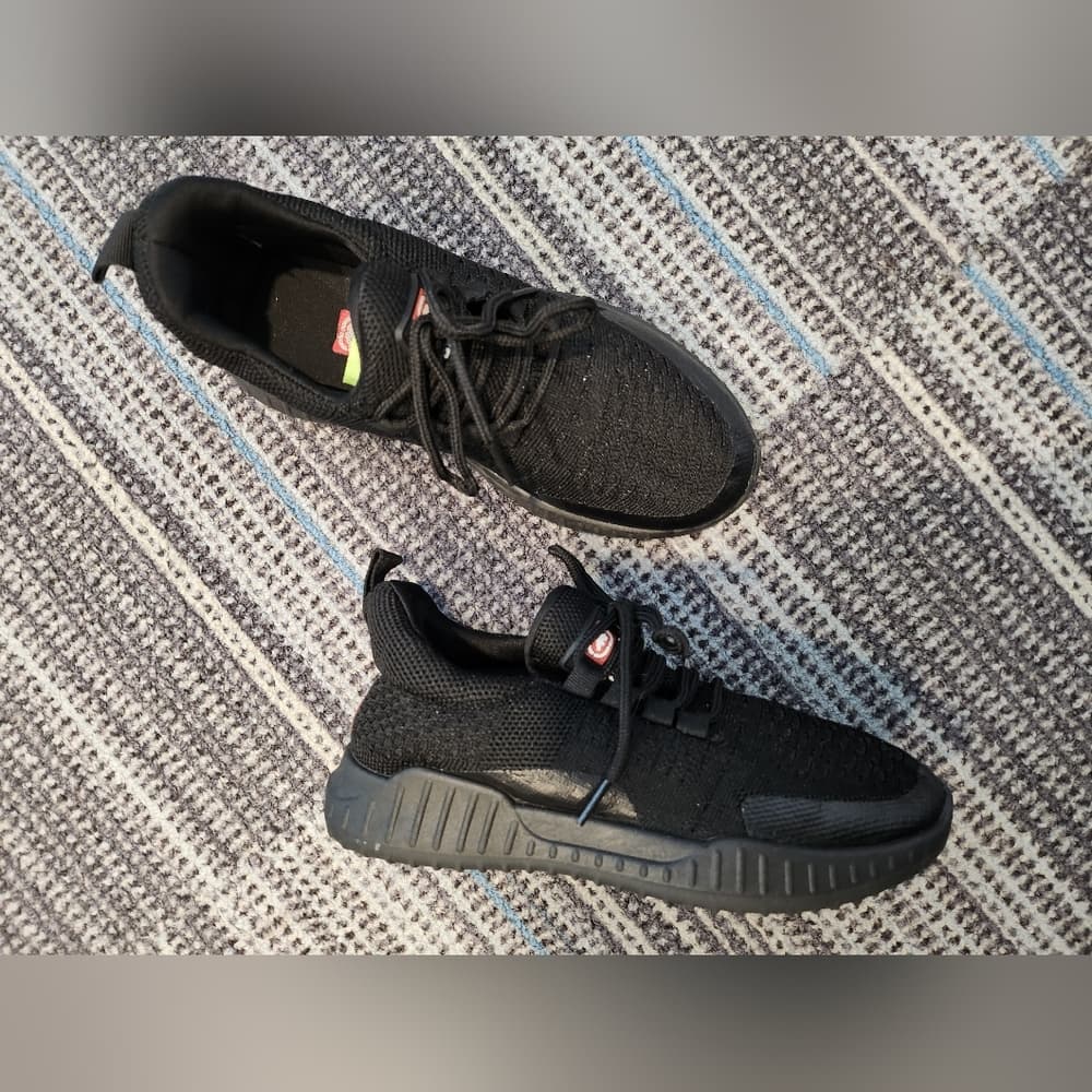 Echo Unlimited All Black Red Youth Athletic Shoes - Thumbnail 9