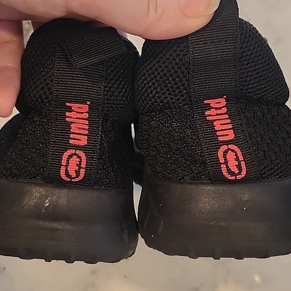 Echo Unlimited All Black Red Youth Athletic Shoes - Thumbnail 6