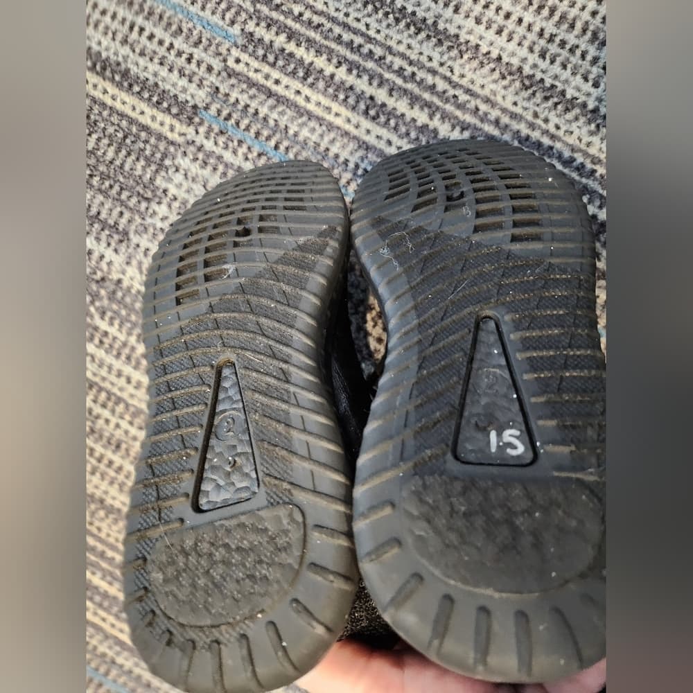 Echo Unlimited All Black Red Youth Athletic Shoes - Thumbnail 4