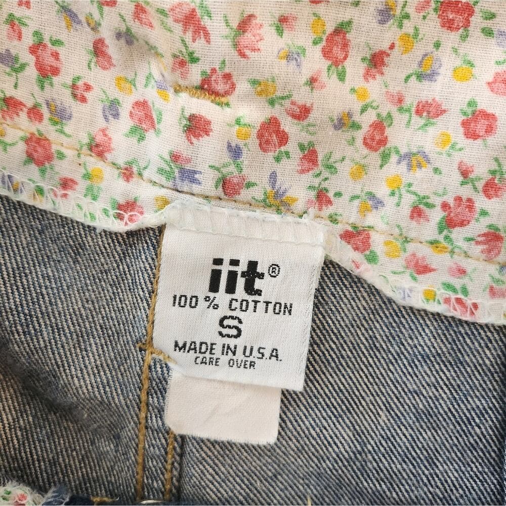 Vintage 1980s Acid Wash Distressed Denim Overall Shorts Made In Usa - Thumbnail 5