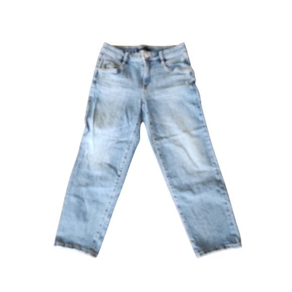 Simply Vera Wang Stretchy Cropped Comfortable Relaxed Fit Jeans - Thumbnail 12