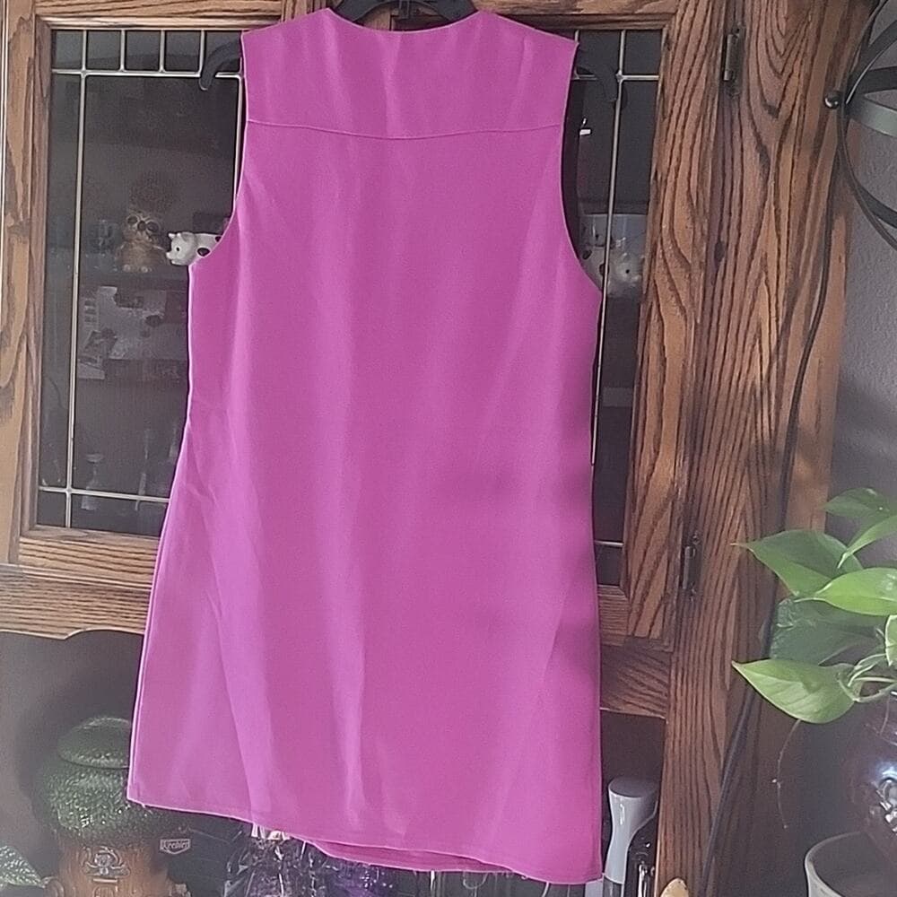 Topshop Bright Pink Shift Dress Woth Pockets