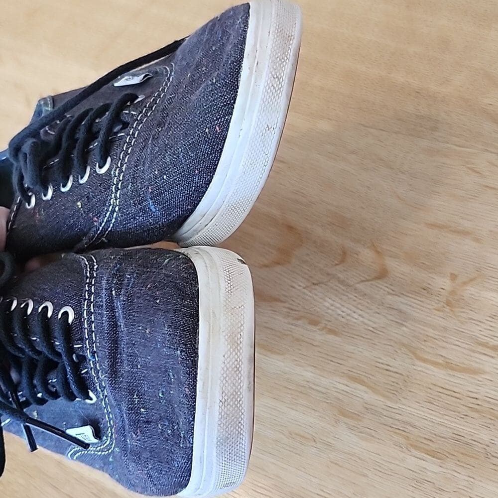 Vans Charcoal Gray and Multi Color Canvas shoes - Thumbnail 3