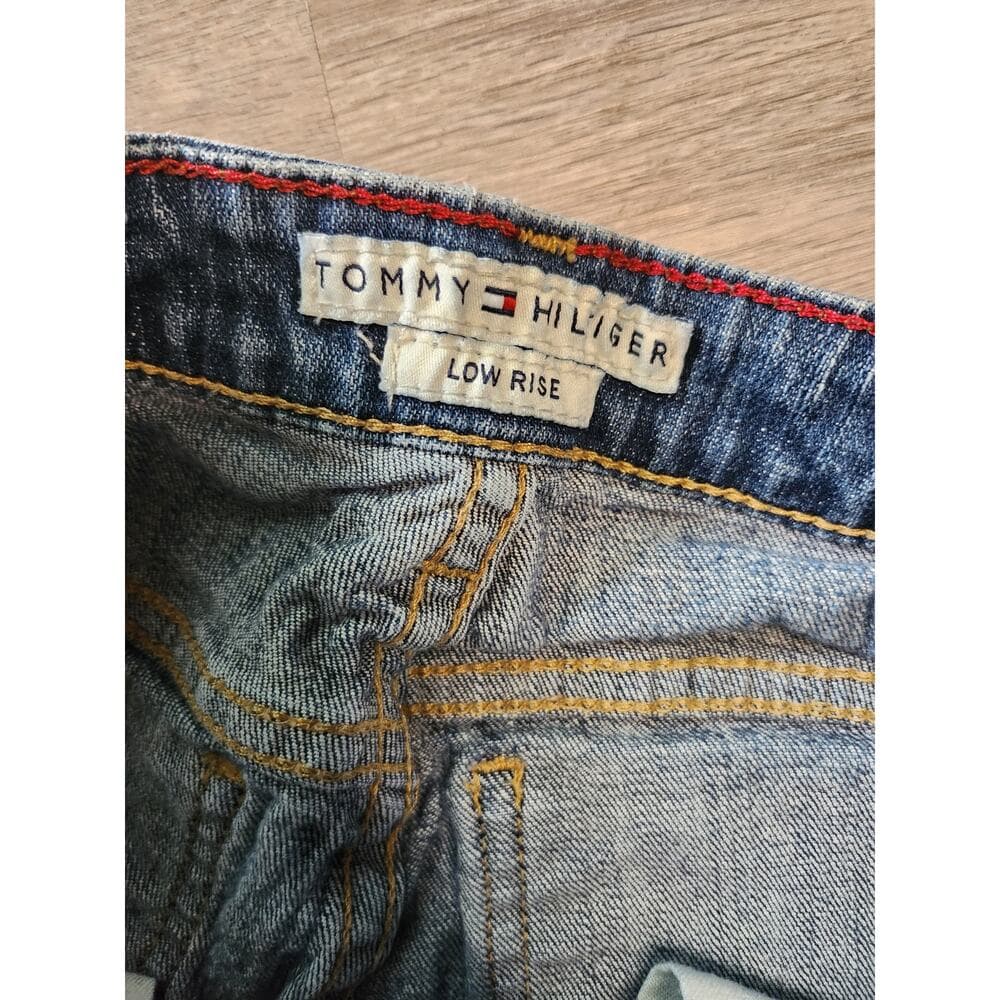 Tommy Hilfiger Cropped Short Low Rise Paper Tag Denim Jeans - Thumbnail 3