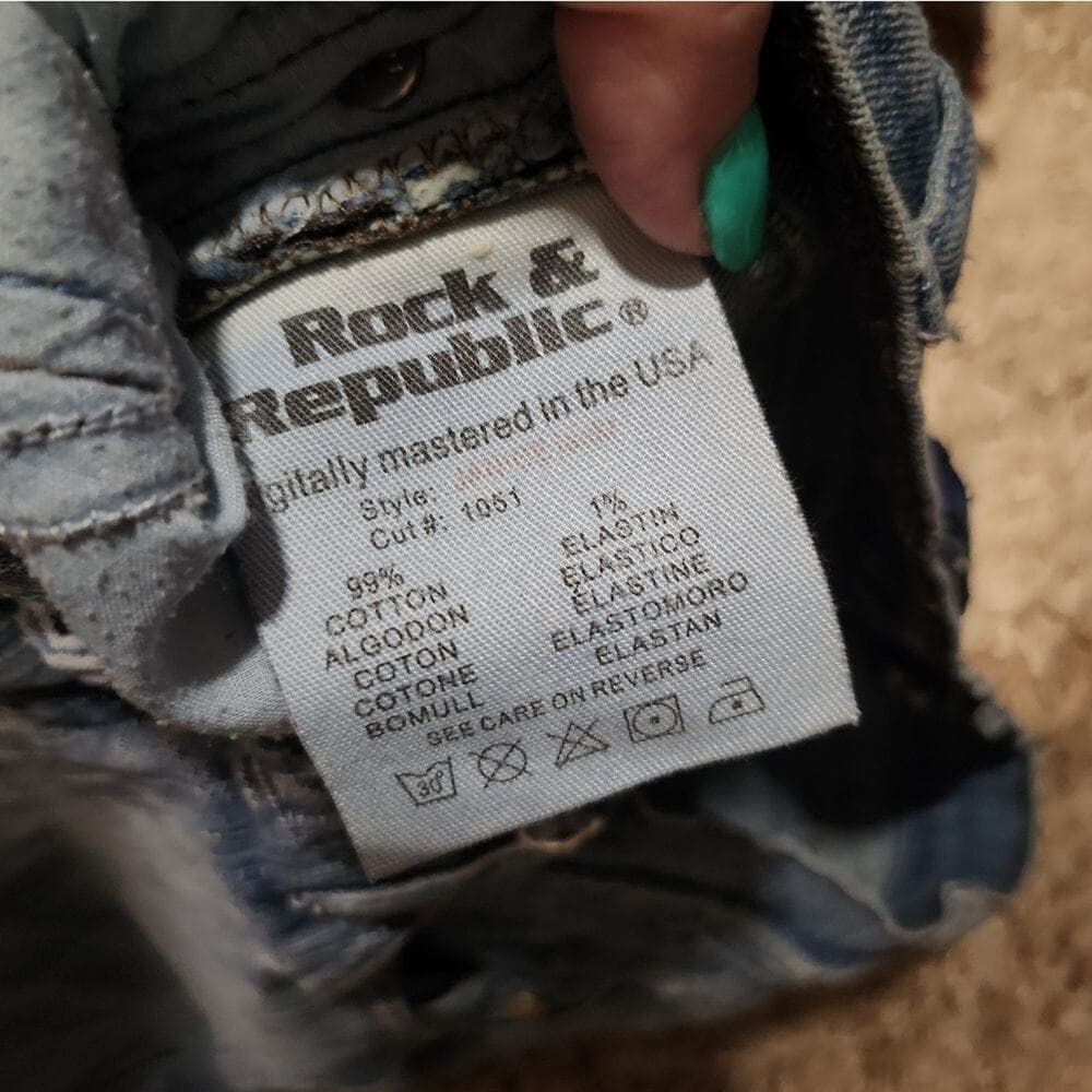 Rock & Republic Thick Denim Boot Cut Jeans - Thumbnail 4