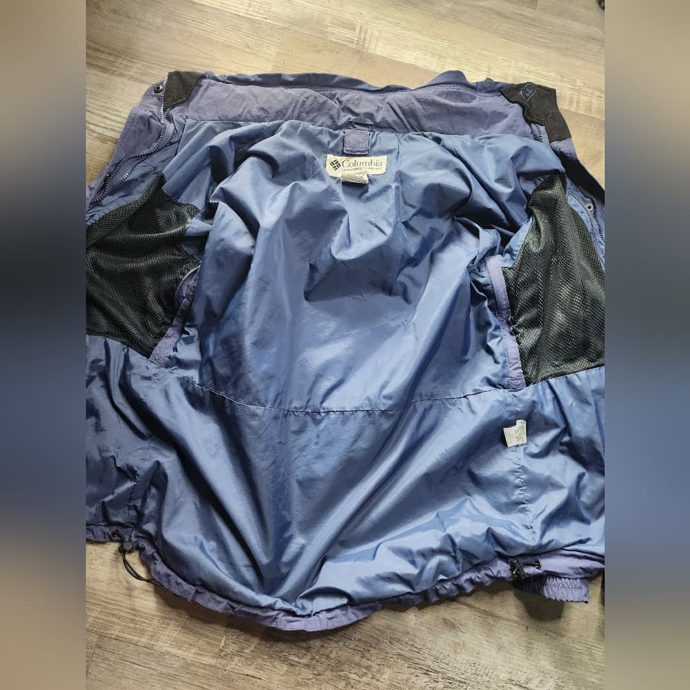 Columbia Two-Tone Purple Sport Interchange Windbreaker Jacket With Hood - Thumbnail 6