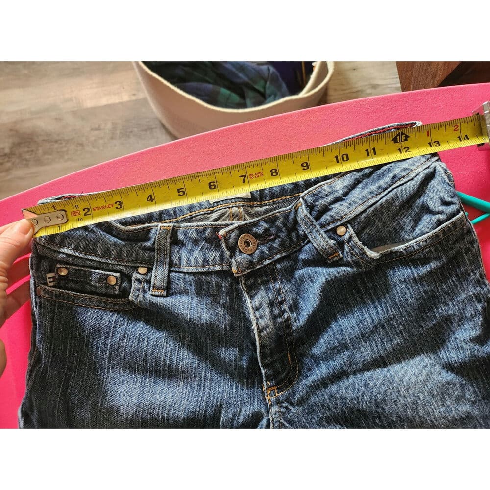 Tommy Hilfiger Cropped Short Low Rise Paper Tag Denim Jeans - Thumbnail 7