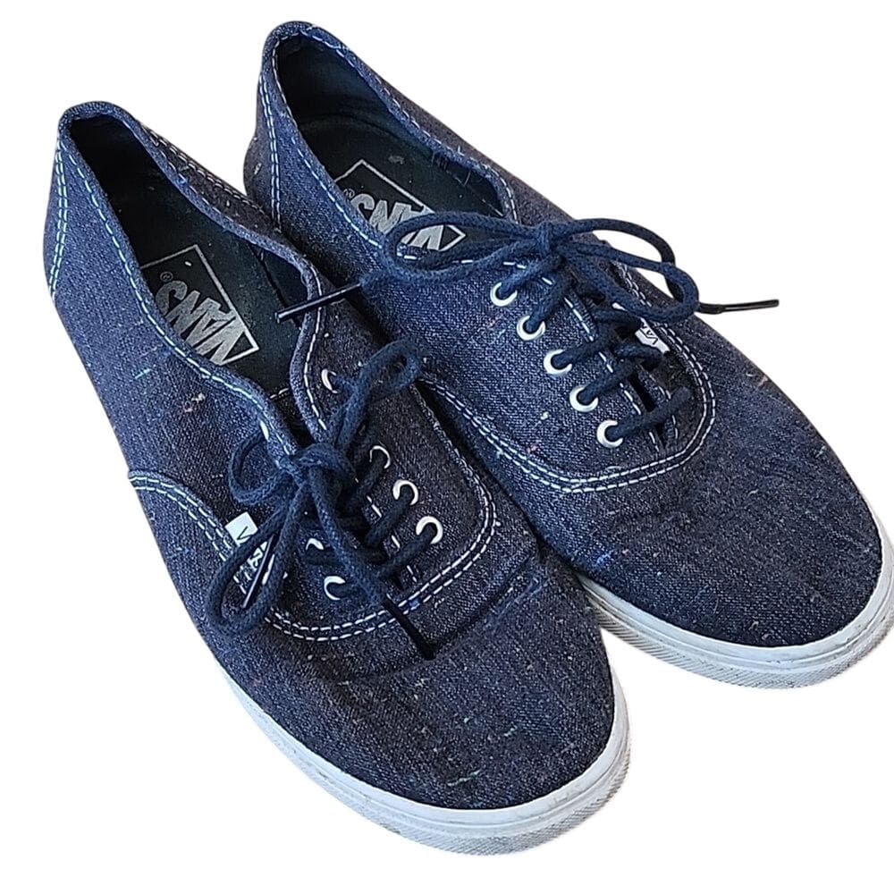 Vans Charcoal Gray and Multi Color Canvas shoes - Thumbnail 8